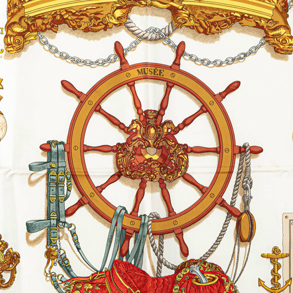 Pre-Loved Hermès Musee Silk Scarf - Picture 2 of 6